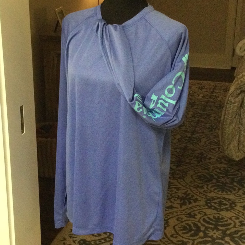 Columbia Long-Sleeve Performance Shirt in Periwinkle Blue